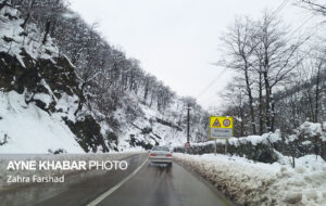 سیمای زمستانی جاده گردنه حیران