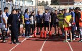 برگزاری آزمون عملی آتش‌نشانی داوطلبان دهیاری‌های استان اردبیل در استادیوم تختی